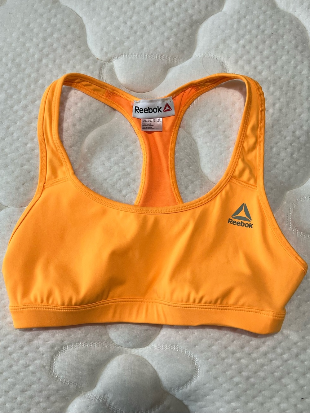Reebok Bright Orange Racerback Sport Bra